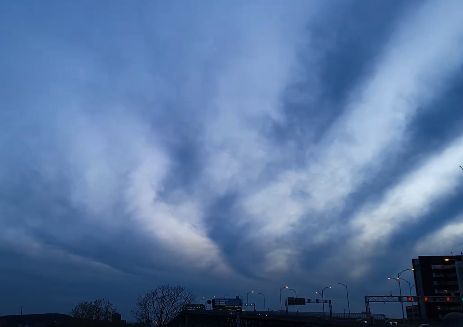 Nuages zébrés!